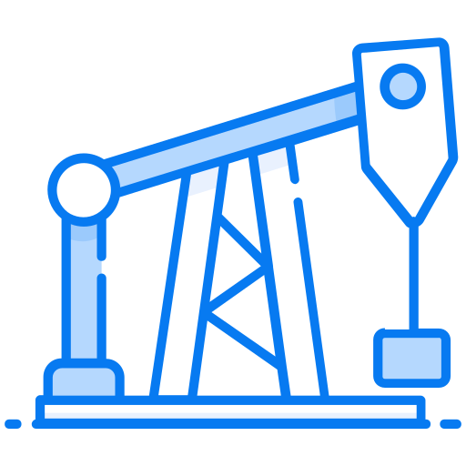 Drilling rig Generic Blue icon