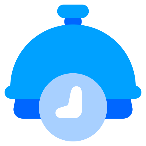 Lunch time Generic Blue icon