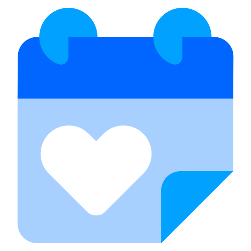 ロマンチックなデート Generic Blue icon