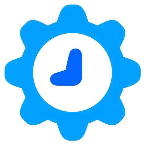 時間管理 Generic Blue icon