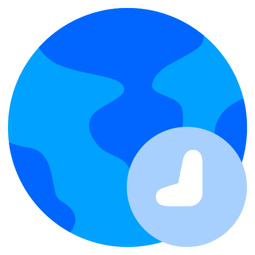 zona horaria Generic Blue icono