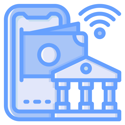 mobile banking Generic Blue icon
