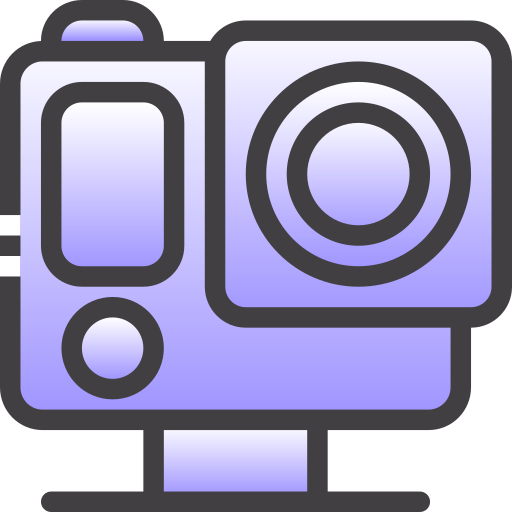 アクションカメラ Generic Lineal Color Gradient icon
