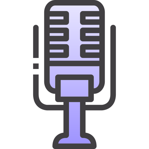 micrófono Generic Lineal Color Gradient icono