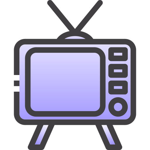 televisor Generic Lineal Color Gradient icono