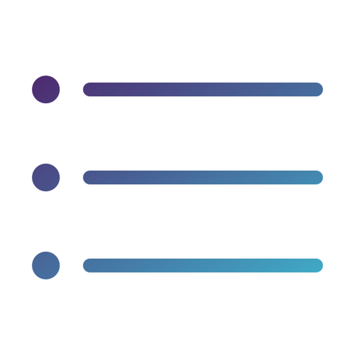 lista Generic Gradient ikona