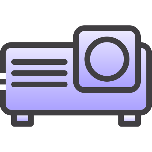 Projector Generic Lineal Color Gradient icon