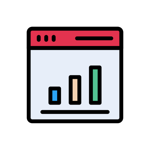 balkendiagramm Vector Stall Lineal Color icon