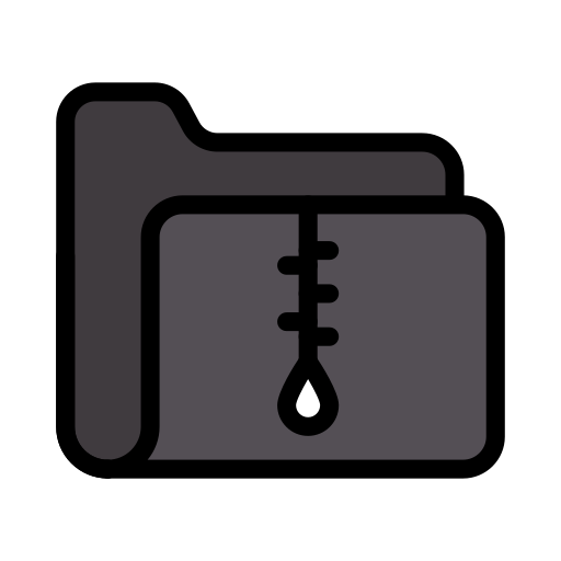 zip-datei Vector Stall Lineal Color icon