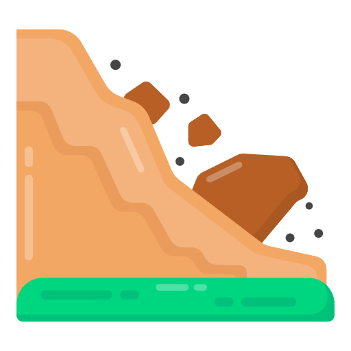 Landslide Generic Flat icon