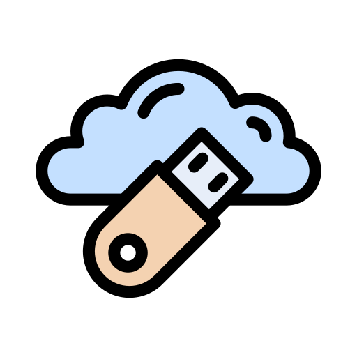 usb laufwerk Vector Stall Lineal Color icon