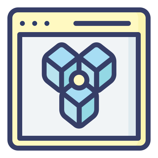 Blockchain Generic Outline Color icon