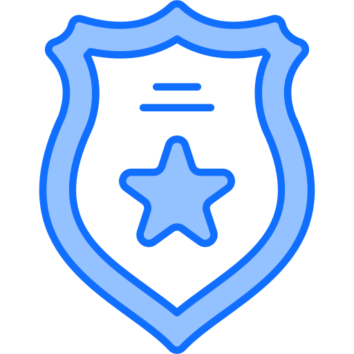 politie badge Generic Blue icoon