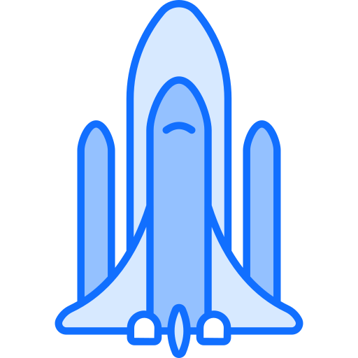 transbordador espacial Generic Blue icono