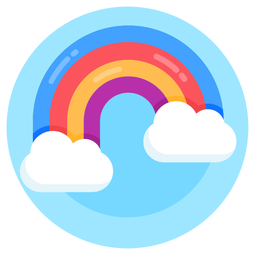 arcoíris Generic Circular icono