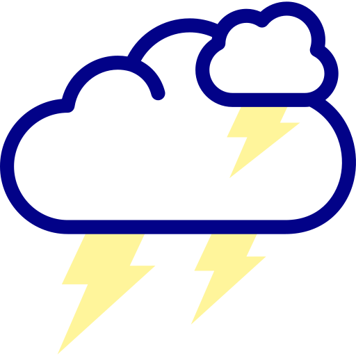 tonnerre Detailed Mixed Lineal color Icône