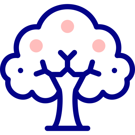 albero da frutta Detailed Mixed Lineal color icona