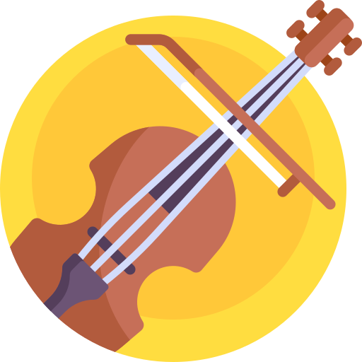 violín Detailed Flat Circular Flat icono