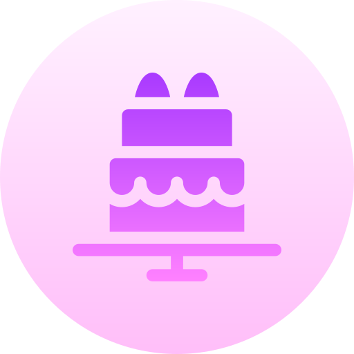 torta di compleanno Basic Gradient Circular icona