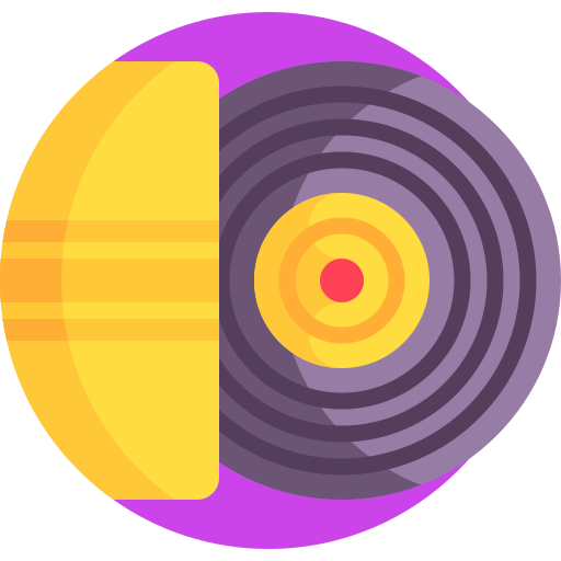 vinile Detailed Flat Circular Flat icona
