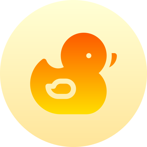 Duck Basic Gradient Circular icon