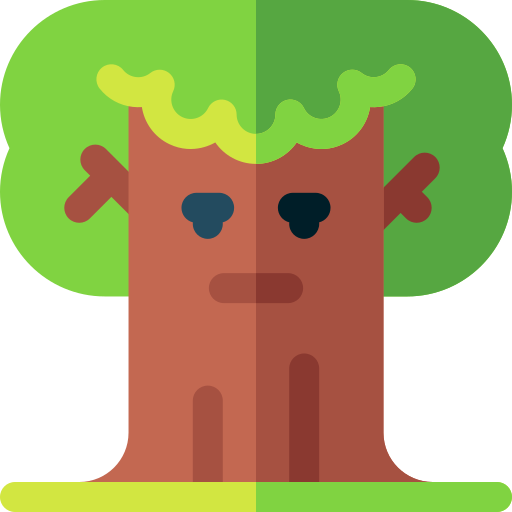 arbre Basic Rounded Flat Icône