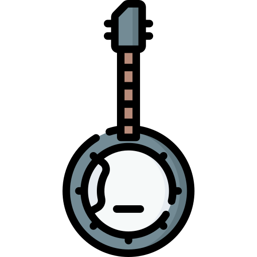 banjo Special Lineal color ikona