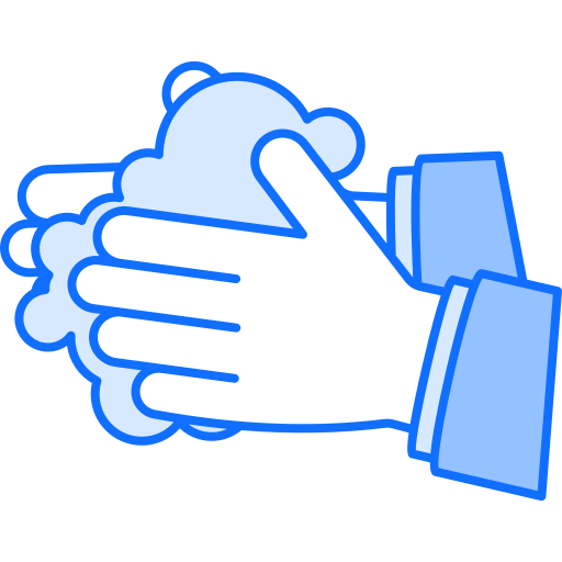 mycie rąk Monochrome Blue ikona