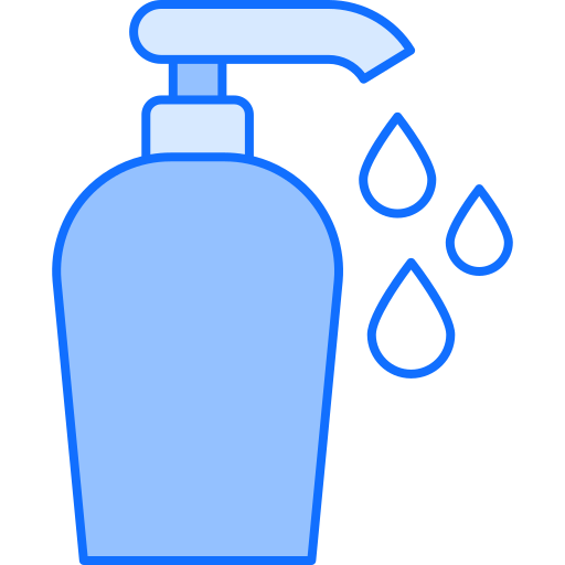 Hand wash Monochrome Blue icon