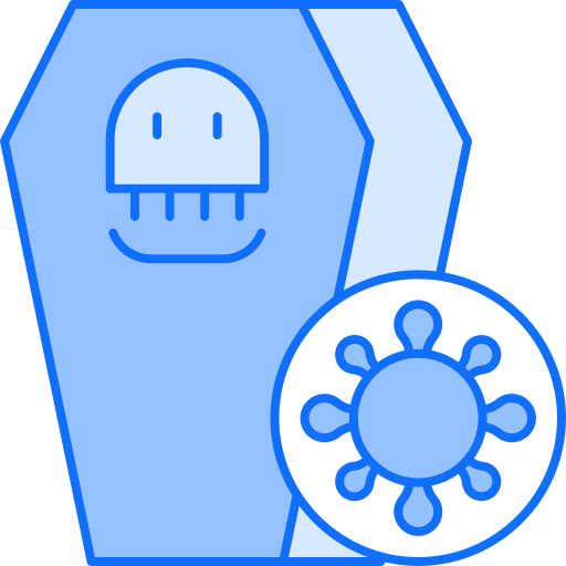 Coffin Monochrome Blue icon