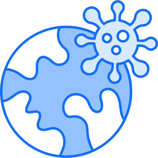 Pandemic Monochrome Blue icon
