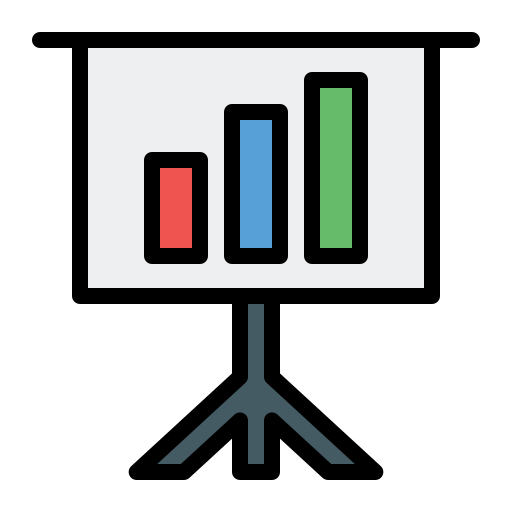 막대 차트 Generic Outline Color icon