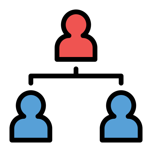 Hierarchical structure Generic Outline Color icon