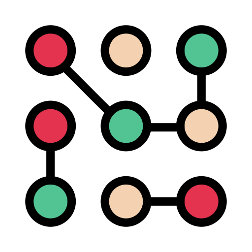 patrón de bloqueo Vector Stall Lineal Color icono