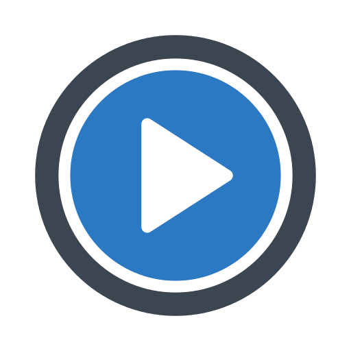 botón de video Generic Blue icono