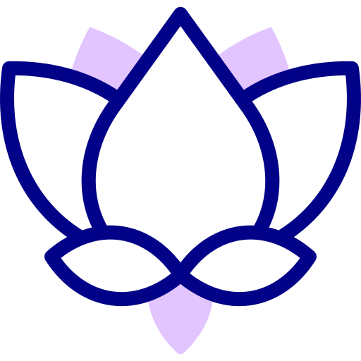 цветок лотоса Detailed Mixed Lineal color иконка
