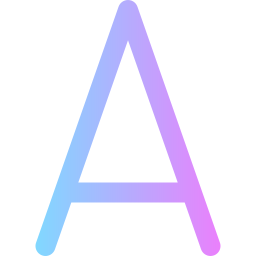Letter a Super Basic Rounded Gradient icon