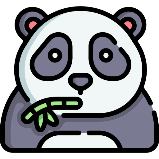 miś panda Special Lineal color ikona