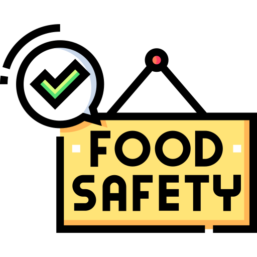 seguridad alimenticia Detailed Straight Lineal color icono