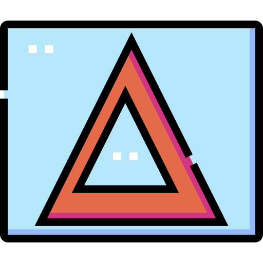 デルタ Detailed Straight Lineal color icon