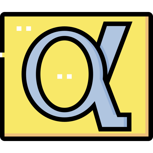 アルファ Detailed Straight Lineal color icon