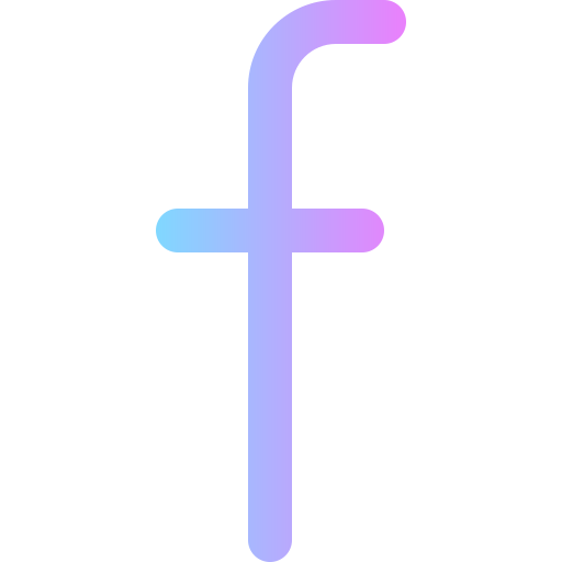 Letter f Super Basic Rounded Gradient icon