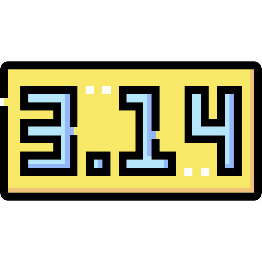 liczba pi Detailed Straight Lineal color ikona