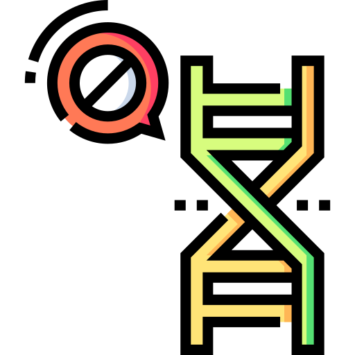 遺伝子組み換え作物はありません Detailed Straight Lineal color icon
