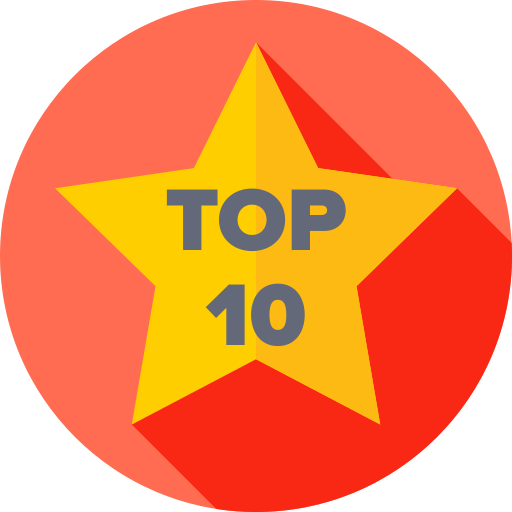 Top 10 Flat Circular Flat icon