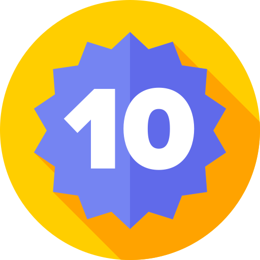 10 Flat Circular Flat ikona
