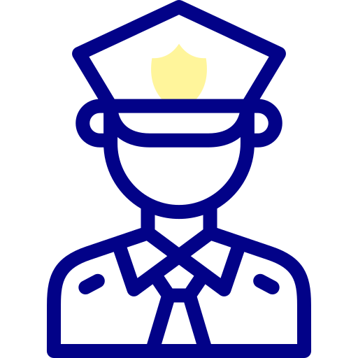 Полиция Detailed Mixed Lineal color иконка