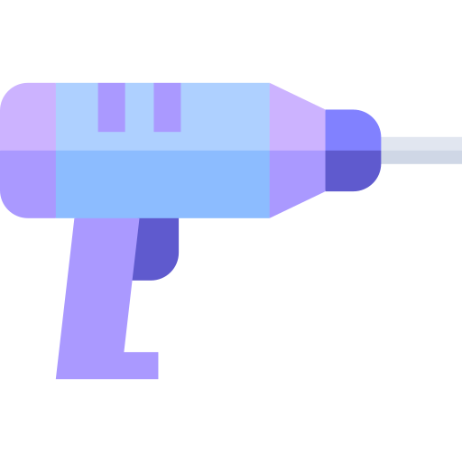 Drill Basic Straight Flat icon