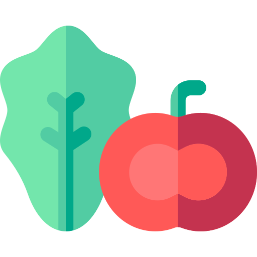 vegetariano Basic Rounded Flat icono