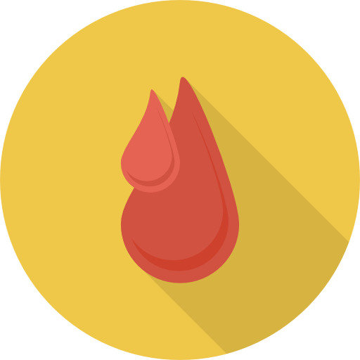 donación de sangre Dinosoft Circular icono